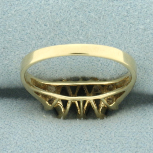 Sapphire and Diamond Ring in 14k Yellow Gold