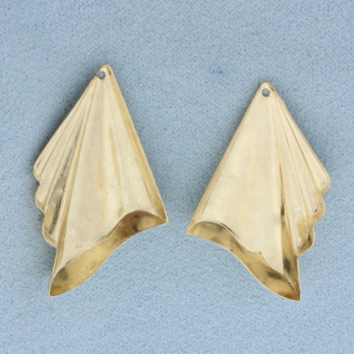 Stud Earring Jacket Enhancers in 14k Yellow Gold