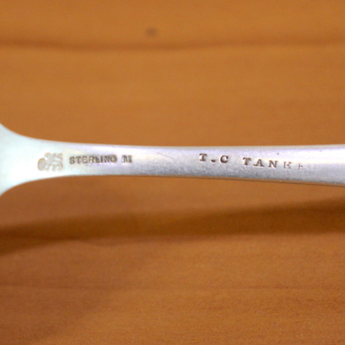 Antique TC Tanke Whiting "Colonial" Niagara Souvenir Sterling Silver Spoon