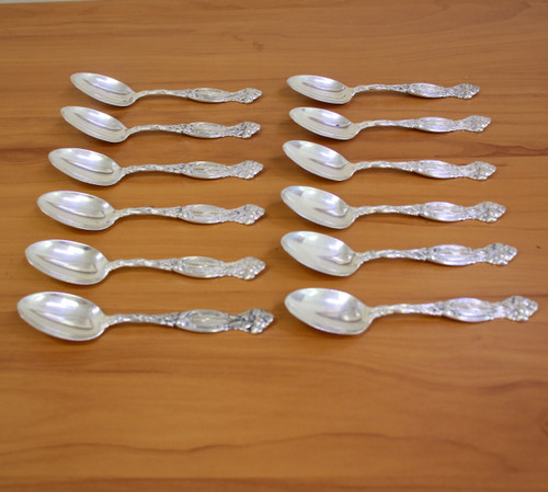 International Silver "Frontenac" Sterling Silver Teaspoons Set of 12