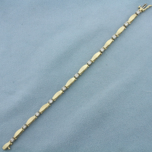 Diamond Bracelet in 14k Yellow Gold