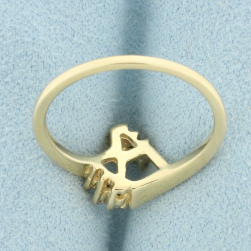 Diamond Ring Enhancer Jacket in 14k Yellow Gold