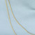 Long Double Strand S-Link Chain Necklace in 14k Yellow Gold