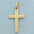 The Father Cross Charm in 14k Yellow Gold