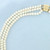 Triple Strand Pearl and Gold Bead Necklace in 14k Yellow Gold