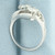 Diamond Toi et Moi Two Stone Bypass Ring in 14k White Gold