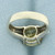 Fancy Yellow CZ Ring in 14k White Gold
