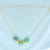 Carved Jade and Gold Bead Necklace in 14k Yellow Gold