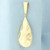 Large Hammered Finish Teardrop Pendant in 14k Yellow Gold