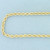 24 Inch Rope Link Chain Necklace in 14k Yellow Gold