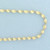 Italian 20 Inch Twisting Herringbone Link Chain Necklace in 14k Yellow Gold