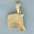 Horse Head Pendant in 14k Yellow Gold