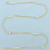 Ball Bead Curb Link Station Choker Necklace in 14k Yellow Gold