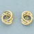 Swirl Design Stud Earring Enhancers in 14k Yellow Gold