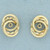 Swirl Design Stud Earring Enhancers in 14k Yellow Gold