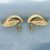 Diamond Cut Knot Design Earrings in 14k Yellow Gold
