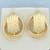 Diamond Cut Knot Design Earrings in 14k Yellow Gold