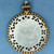 Diamond and Mother of Pearl Chinese Gaming Counter Pendant in 14k Yellow Gold