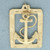 Ships Anchor Nautical Pendant or Charm in 14k Yellow Gold