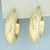 Diamond Cut Hoop Earrings in 14k Yellow Gold