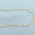 Italian 31 Inch Ball Bead and Bar Chain Necklace in 14k Yellow Gold