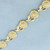 Sunflower Link Bracelet in 14k Yellow Gold