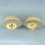 Diamond Cut Sphere Button Earrings in 14k Yellow Gold