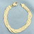 Italian Braided Herringbone Link Bracelet in 14k Yellow Gold