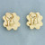 Puffy X Earrings in 14k Yellow Gold