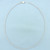 18 Inch Omega Link Necklace in 14k White Gold