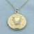 Vintage Engraved Locket Necklace in 10k Yellow Gold