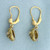 Vintage Pearl Dangle Earrings in 18k Yellow Gold