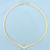 Italian Round and Baguette Diamond Designer Necklace in 14k Yellow Gold