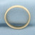 Mens Half Dome Wedding Band Ring in 14k Yellow Gold