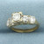 5 Stone Diamond Engagement or Wedding Ring in 14k Yellow Gold