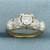 5 Stone Diamond Engagement or Wedding Ring in 14k Yellow Gold