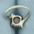 Grey Star Sapphire Ring in 14k White Gold