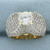 Pave CZ Engagement Ring in 14k Yellow Gold