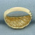 Sandblast Finish Dome Ring in 14k Yellow Gold