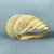 Sandblast Finish Dome Ring in 14k Yellow Gold