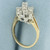 1.5ct Diamond Waterfall Ring in 14k Yellow Gold