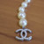 Iconic Chanel Gripox Pearl CC Logo Multi Strand Belt