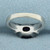Checkerboard Amethyst and Diamond Ring in 14k White Gold