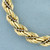 Italian Thick Rope and Box Link Bracelet in 14k Yellow and White Gold