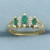 Emerald and Diamond Ring in 14k Yellow Gold