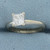 GIA Certified Princess Cut Solitaire Diamond Engagement Ring in 14k White Gold