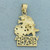 Diamond Cut Virginia Beach Sealife Pendant in 14k Yellow Gold