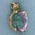 10ct Mystic Topaz Pendant in 14k Yellow Gold