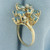 Blue Topaz and Diamond Statement Ring in 14k Yellow Gold