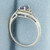 Tanzanite and Diamond Ring in 10k White Gold